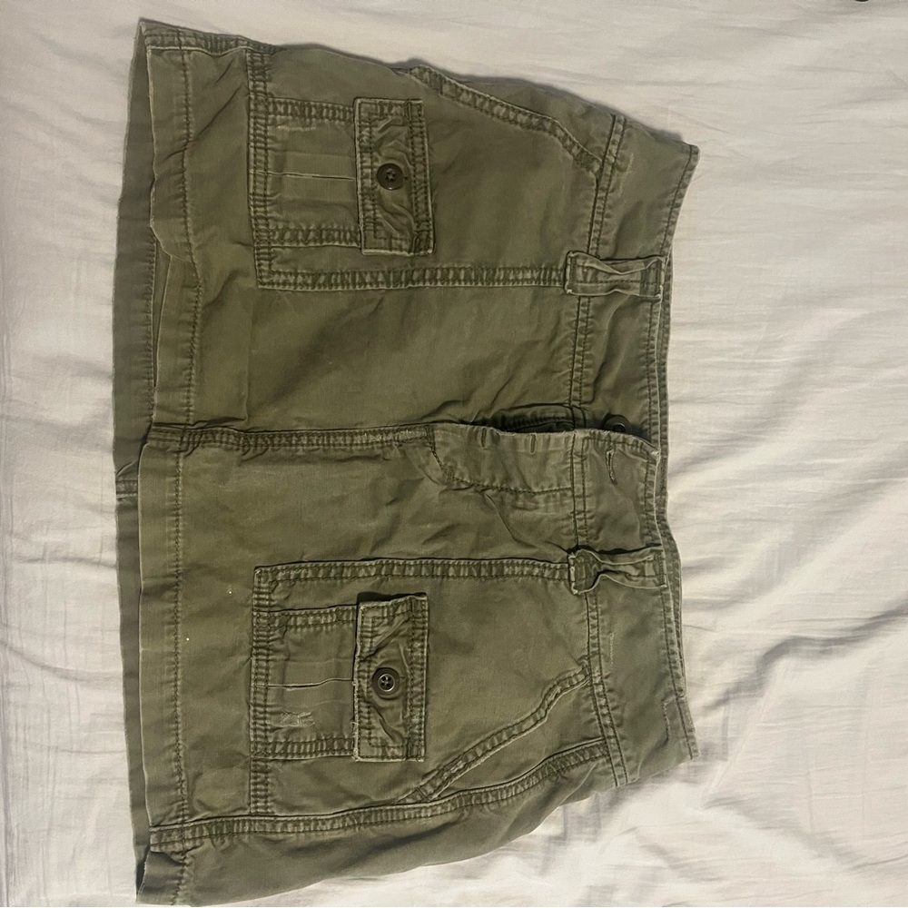 American Eagle Outfitters Olive Mini Skirt